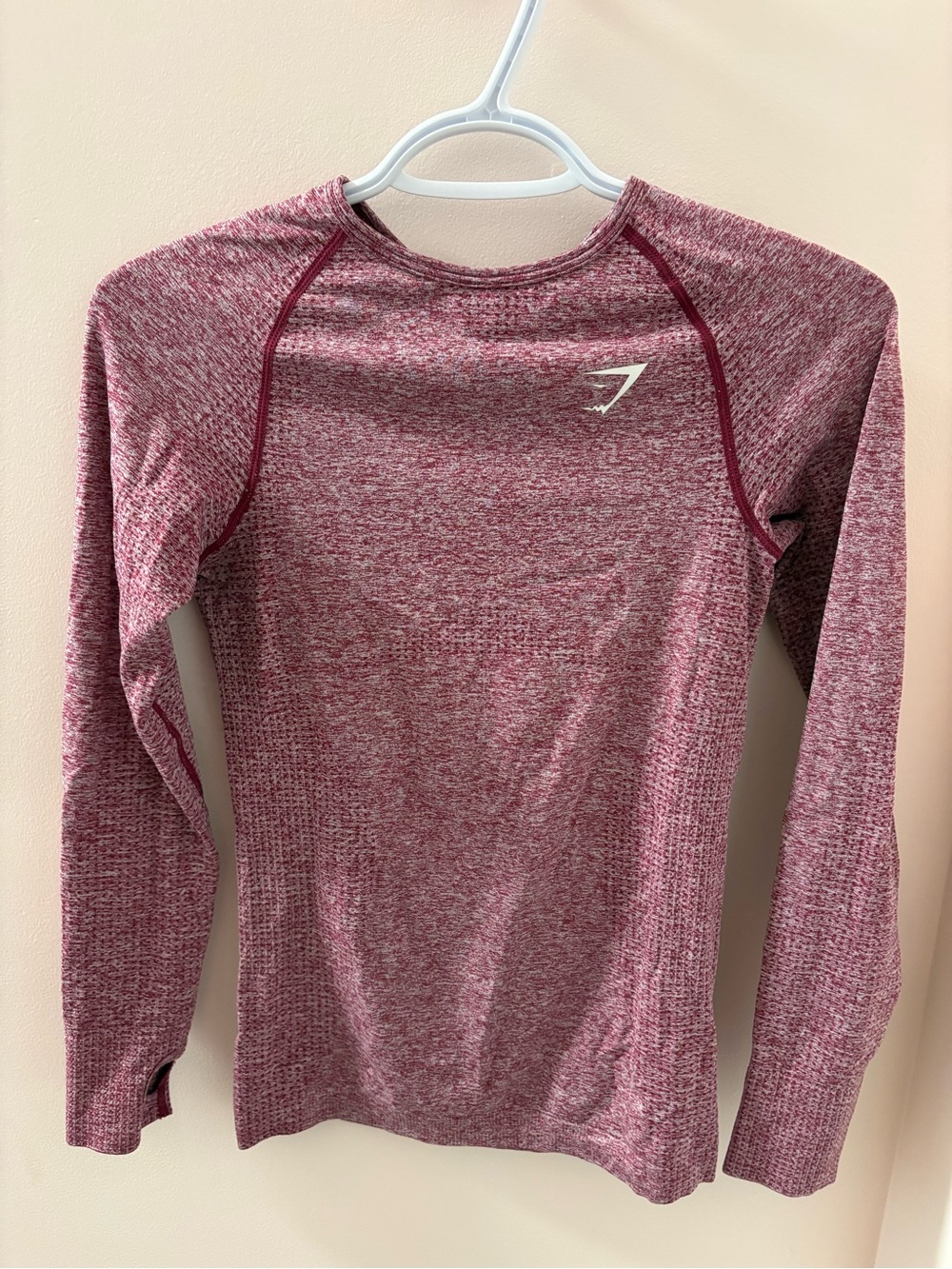Gymshark Women’s Seamless Long Sleeve Top - Heathered Burgundy